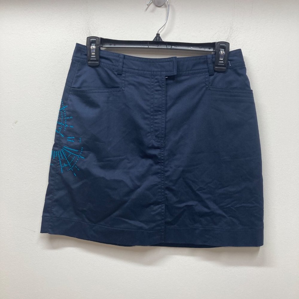 Nike golf fit dry blue skort athletic workout skirt 4